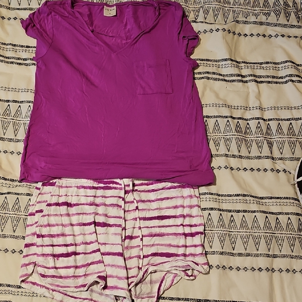 Purple Women's Soma Sleepwear Set